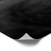 Zwarte Perzische kat Poster (Hoek)