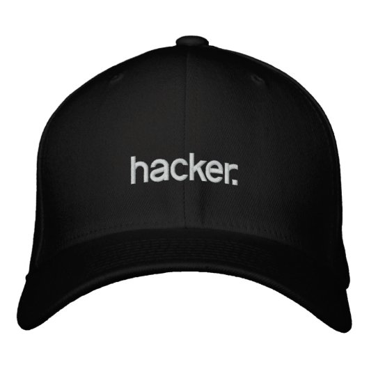 Zwarte Pet hacker. (Voorkant)