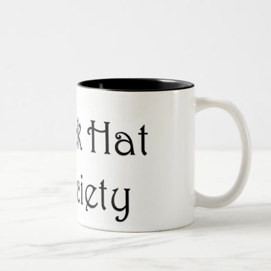 Zwarte Pet Society Mok (Rechts)