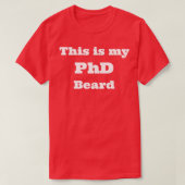 zwarte PHD Beard 1 T-shirt (Design voorkant)