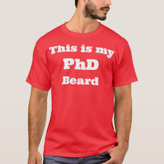 zwarte PHD Beard 1 T-shirt