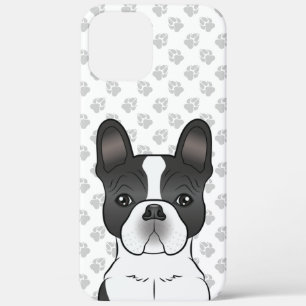 Zwarte Piebald Franse Bulldog / Franse Bulldog Hon iPhone 12 Pro Max Hoesje