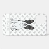 Zwarte Piebald Franse Bulldog / Franse Bulldog Hon Case-Mate iPhone Case (Achterkant (horizontaal))