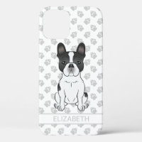 Zwarte Piebald Franse Bulldog / Franse Bulldog Hon