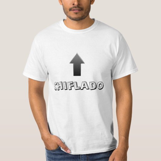 zwarte pijl, Chiflado T-shirt (Voorkant)