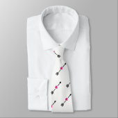 Zwarte Pijl met Fuchsia Heart Stropdas (Gebonden)
