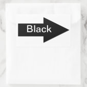 Zwarte pijlteken Sticker (Tas)