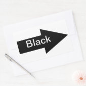 Zwarte pijlteken Sticker (Envelop)
