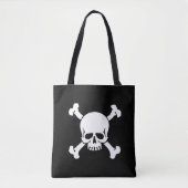 Zwarte, Pirate, Skull en Crossbones, Vlag Draagtas (Voorkant)