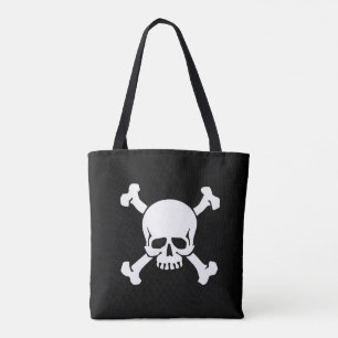 Zwarte, Pirate, Skull en Crossbones, Vlag Draagtas