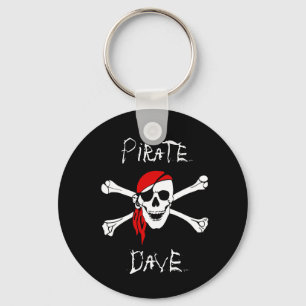 Zwarte Piraten Schedel Kruisbeenderen Sleutelhanger