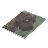 Zwarte Pitbull Notitieblok (Gedraaid)