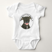 zwarte pitbull romper (Voorkant)