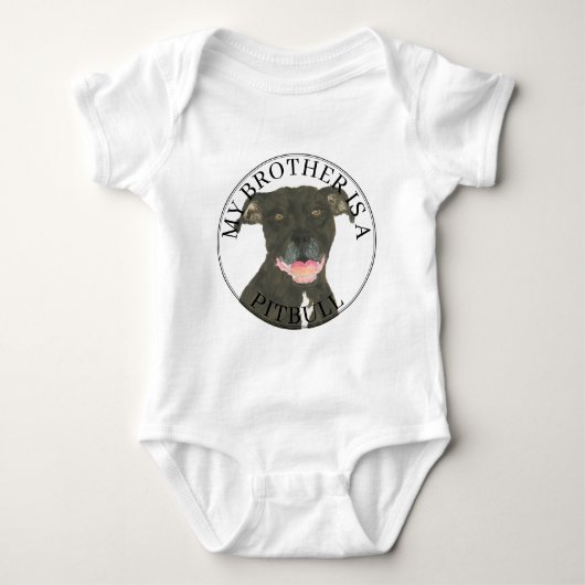 zwarte pitbull romper (Voorkant)