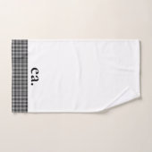 Zwarte Plaid Handdoek (Handdoek)