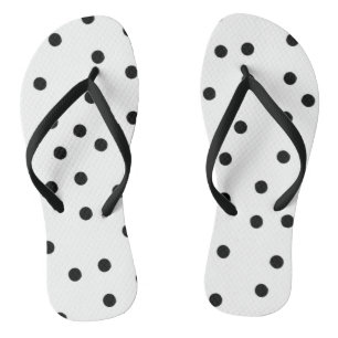 ZWARTE POLKA DOTS TEENSLIPPERS