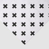 Zwarte polka kruist wit tissuepapier (Detail)