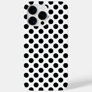 Zwarte polka stippen Case-Mate iPhone 14 pro max hoesje