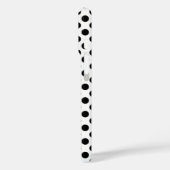 Zwarte polka stippen op wit Case-Mate iPhone case (Achterkant / Links)