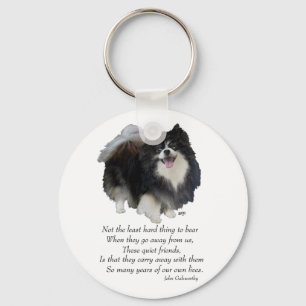 Zwarte Pomeranian Aandenken Sleutelhanger