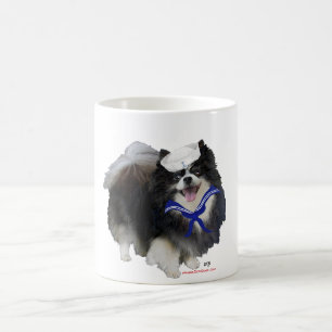 Zwarte Pomeranian Zeiler Koffiemok