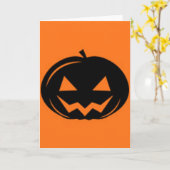 Zwarte pompoen kaart (Gele Bloem)
