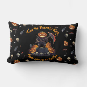 🖤 Zwarte pompoen King Sierkussen 🎃 Kussen