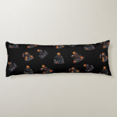 🖤 Zwarte Pompoen Koning Kussensloop 🎃 Lichaamskussen (Achterkant)