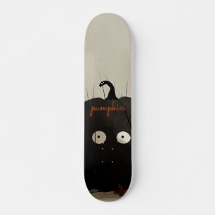 Zwarte pompoen skateboard