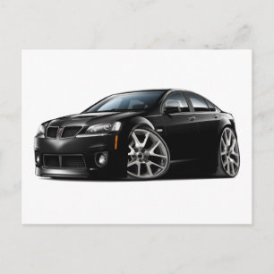 Zwarte Pontiac G8 GXP-auto Briefkaart