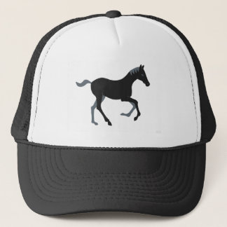 Zwarte pony trucker pet