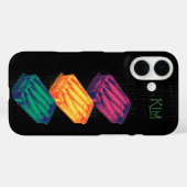 Zwarte Pop Art Sardine Art Grunge Tekening Monogra Case-Mate iPhone Case (Achterkant (horizontaal))