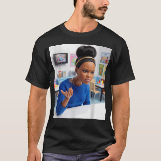 Zwarte Pop Disgusted Face Meme Funny Afrikaanse Ge T-shirt