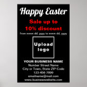 Zwarte Poster voor zakelijke eBay-feestdag (Voorkant)