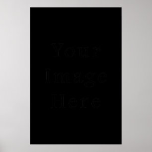 Zwarte Posters Gepersonaliseerd Sjabloon Poster