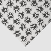 Zwarte poten, hondenpoten, kattenpoten, omtrek tissuepapier (Detail)