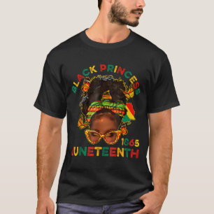 Zwarte prinsen juneteenth 1865 geschiedenis maand t-shirt