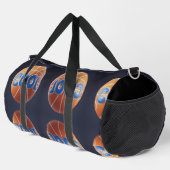 Zwarte Print Cut Naai Grote Duffel Bag Plunjezak (Rechterhoek)