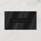 Zwarte professionele elegante moderne gradiënt visitekaartje (Voorkant)