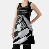 Zwarte Professionele Keuken Custom Bakkerij Schort (Insitu)