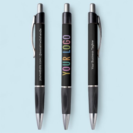 Zwarte promotiepen met Logo Business Branded Pen