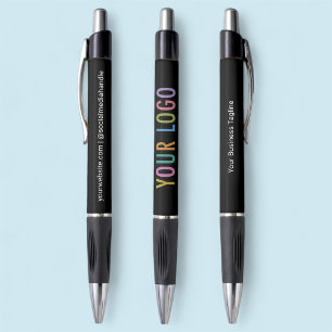 Zwarte Promotiepen met Logo Zakelijk Gebrandmerkt Pen