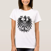 Zwarte Pruisische adelaar T-shirt (Voorkant)