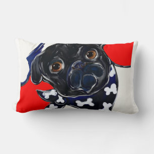 ZWARTE PUG KUSSEN