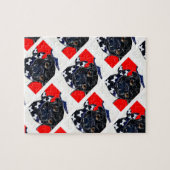 Zwarte Pug Legpuzzel (Horizontaal)