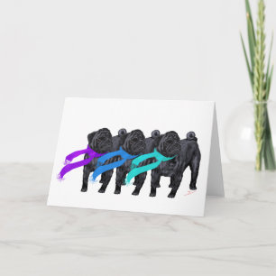 Zwarte Pugs in Sjaals Kaart