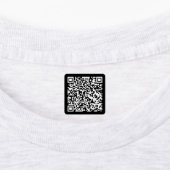 Zwarte | QR Code Stoffen Kledinglabels Labels (Aangebracht)