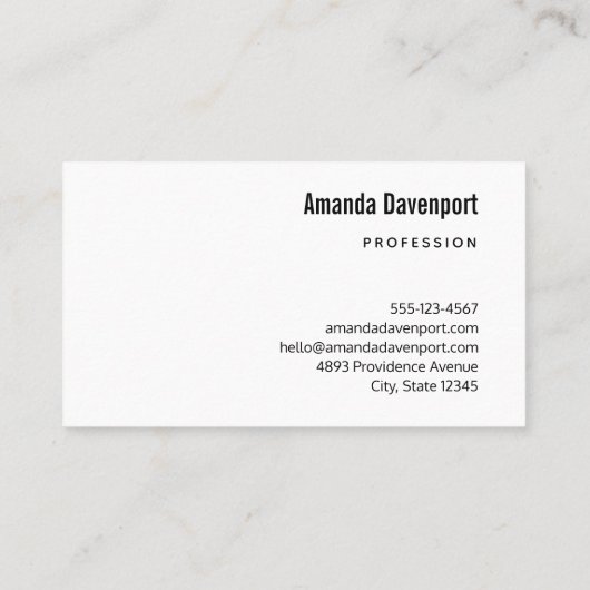 Zwarte raaf op een tak illustratie visitekaartje (Achterkant)