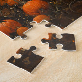 Zwarte Ram Herfst Pompoen Patch Decoupage Legpuzzel (Zijkant)