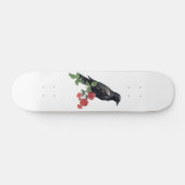 Zwarte Raven & Rode Rozen Skate Deck (Horizontaal)